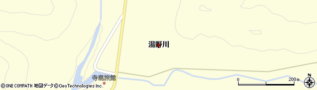 青森県むつ市川内町（湯野川）周辺の地図