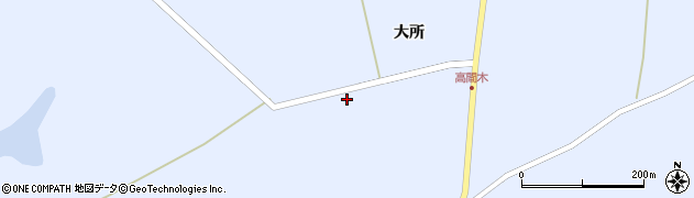 青森県東通村（下北郡）目名（大所）周辺の地図