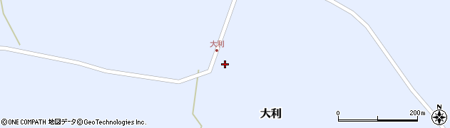 青森県東通村（下北郡）大利（井戸尻）周辺の地図