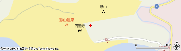 恐山寺務所周辺の地図