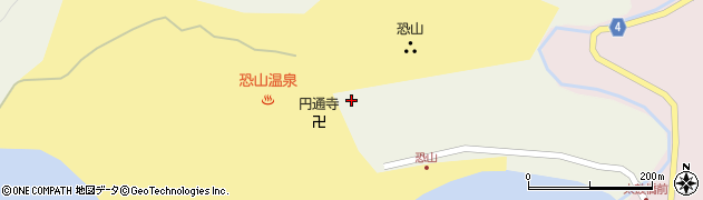 青森県むつ市田名部宇曽利山周辺の地図