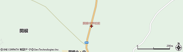関根中学校前周辺の地図