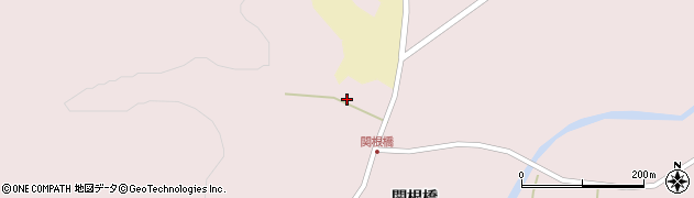 青森県むつ市大畑町（関根橋）周辺の地図