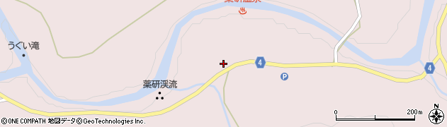 青森県むつ市大畑町（朝比奈岳国有林）周辺の地図