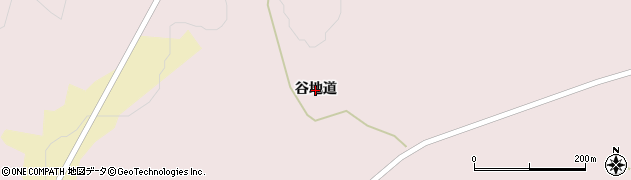 青森県むつ市大畑町（谷地道）周辺の地図