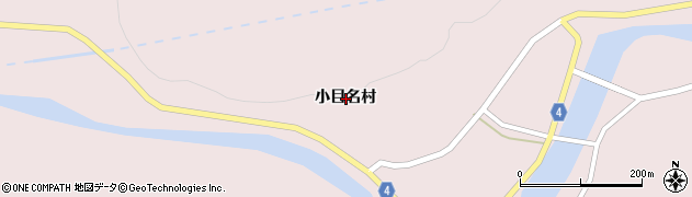 青森県むつ市大畑町小目名村周辺の地図