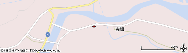 青森県むつ市大畑町赤坂6周辺の地図