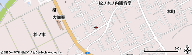 青森県むつ市大畑町松ノ木206周辺の地図