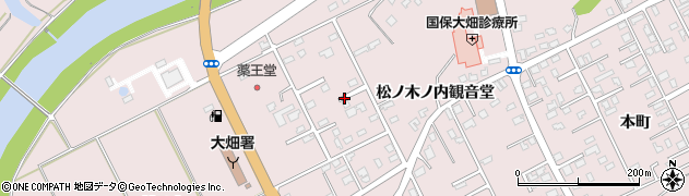 青森県むつ市大畑町松ノ木周辺の地図
