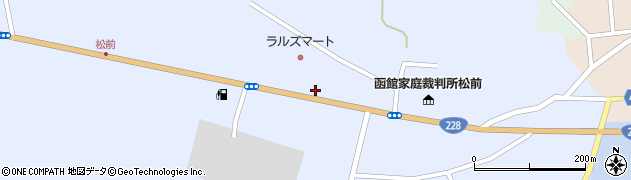 自衛隊函館地方協力本部松前地域事務所周辺の地図