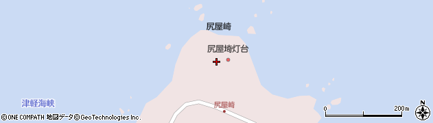 尻屋崎（尻屋埼灯台）周辺の地図