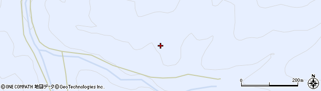 青森県大間町（下北郡）奥戸（二股山）周辺の地図
