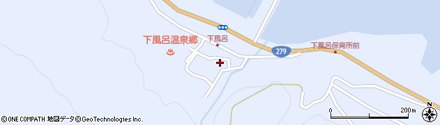 風間浦村役場　下風呂公民館周辺の地図