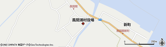 風間浦村役場　議会周辺の地図