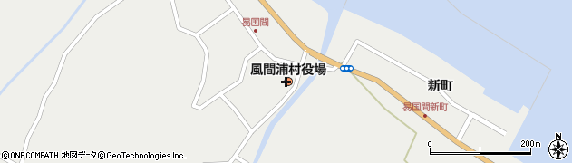風間浦村役場　教育委員会周辺の地図