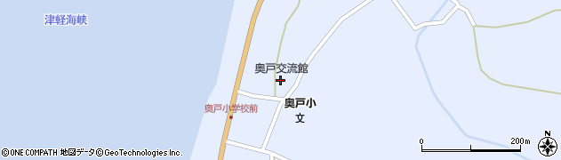 大間町　奥戸交流館周辺の地図