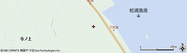 風間浦村役場　蛇浦公民館周辺の地図