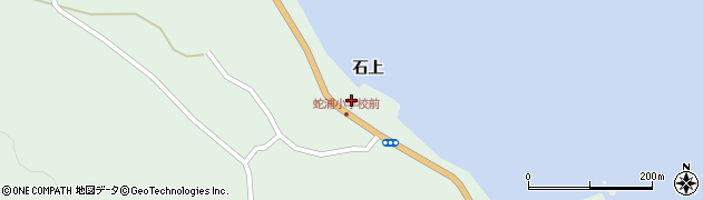 青森県風間浦村（下北郡）蛇浦（石上）周辺の地図