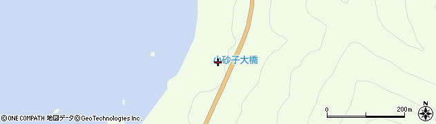 小砂子大橋周辺の地図