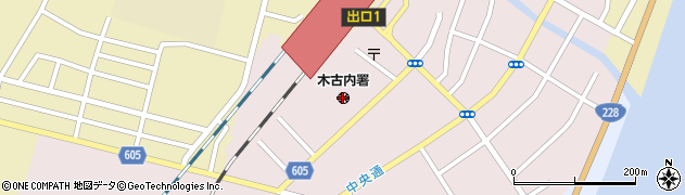 木古内警察署周辺の地図