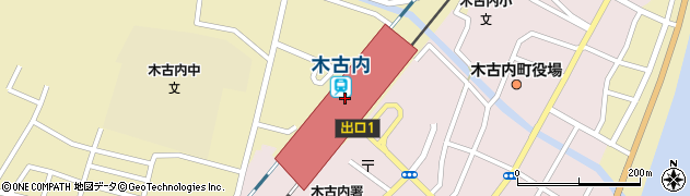 木古内駅周辺の地図