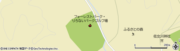 木古内町役場佐女川農村公園　フォーレストパーク・りろないパークゴルフ場周辺の地図