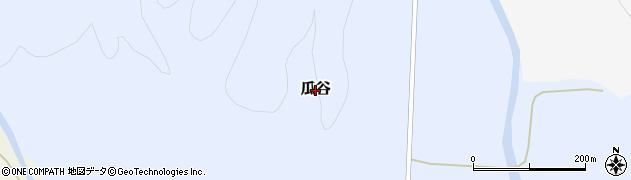 北海道木古内町（上磯郡）瓜谷周辺の地図