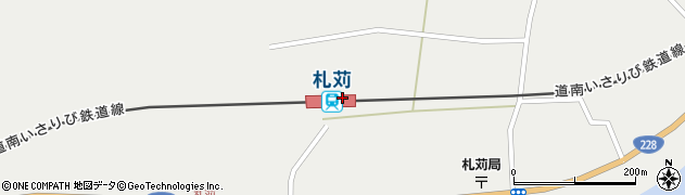 札苅駅 北海道上磯郡木古内町 駅 路線図から地図を検索 マピオン
