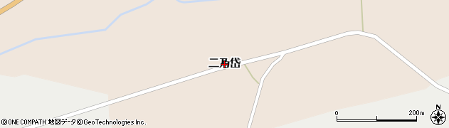 北海道木古内町（上磯郡）二乃岱周辺の地図