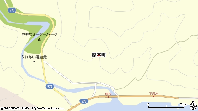 〒041-0313 北海道函館市原木町の地図