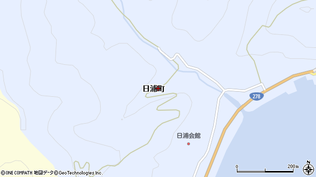 〒041-0401 北海道函館市日浦町の地図