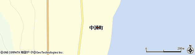 北海道函館市中浜町周辺の地図