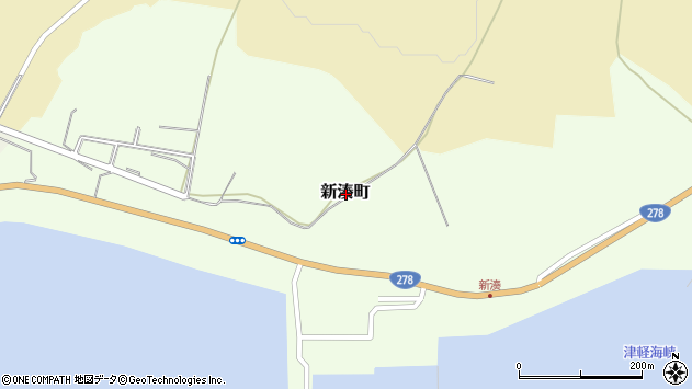 〒042-0921 北海道函館市新湊町の地図