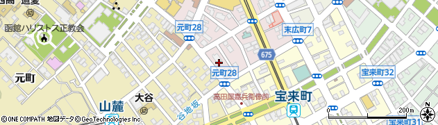 北海道函館市末広町1周辺の地図