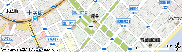 本願寺　函館西別院周辺の地図