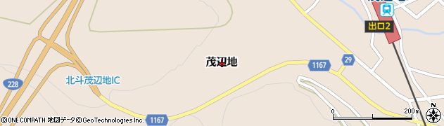 北海道北斗市茂辺地周辺の地図