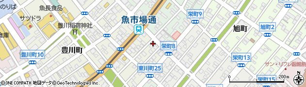 日本政策金融公庫函館支店中小企業事業周辺の地図
