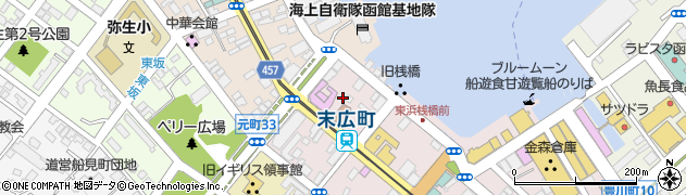 北海道函館市末広町21周辺の地図