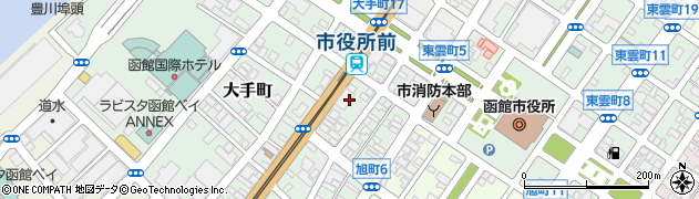 日本生命保険相互会社　函館支社周辺の地図
