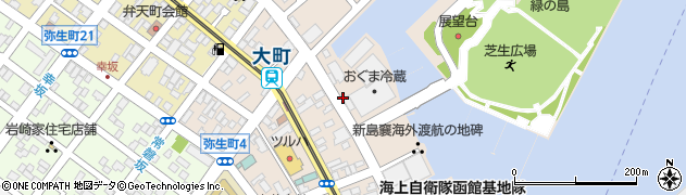 北海道函館市大町周辺の地図