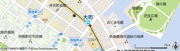 大町駅周辺の地図