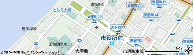 ＰＬ函館教会周辺の地図