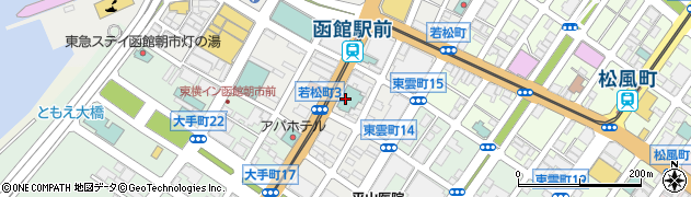 ホテルリソル函館周辺の地図