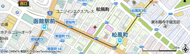 北海道函館市松風町9周辺の地図