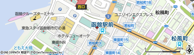 交洋不動産株式会社　函館北洋ビル管理事務所周辺の地図
