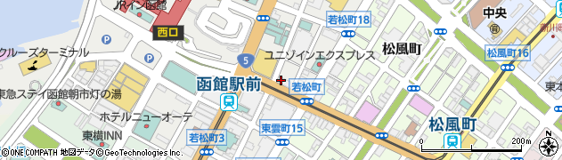 富士メガネ　函館駅前店周辺の地図