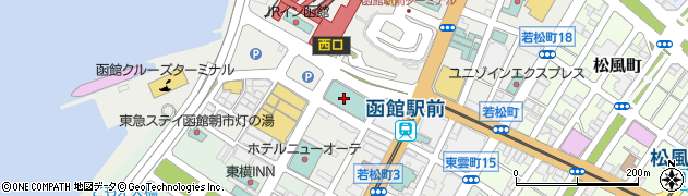 リラッサ函館周辺の地図