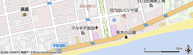 北海道函館市日乃出町周辺の地図