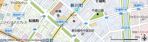 みちのく銀行函館営業部 ＡＴＭ周辺の地図