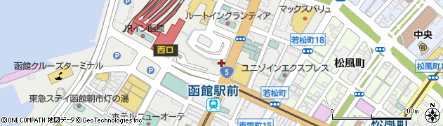 北都交通株式会社　函館支店高速はこだて号予約受付周辺の地図
